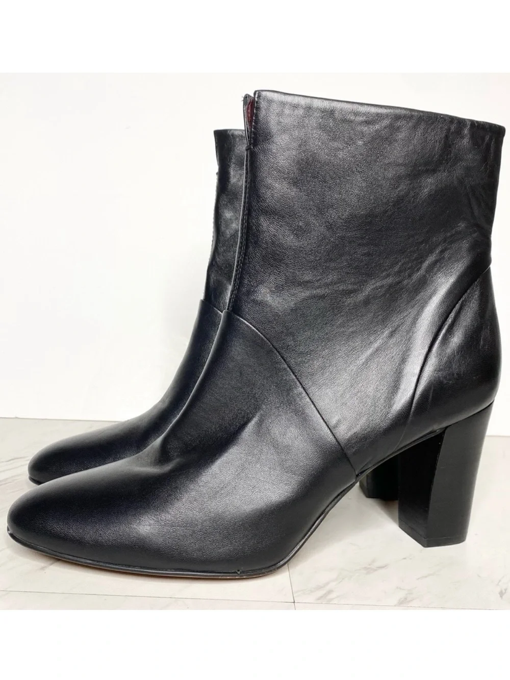 Franco Sarto Pia Black Leather Bootie 11M